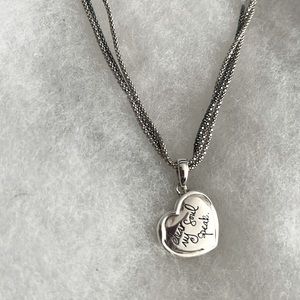 SILPADA sterling silver pendant with heart pendant (hear my soul speak).